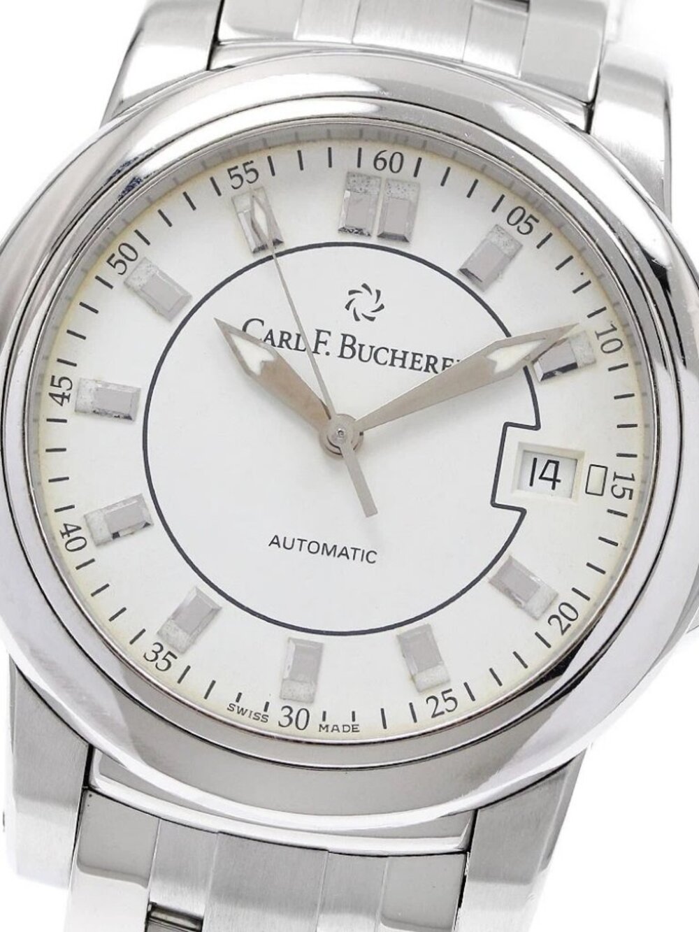 CARL F.BUCHERER Patravi 10617.08A Date white Dial Automatic Men's Watch